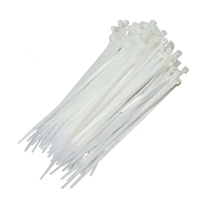 Abraçadeira nylon branca 2,5 x 100 mm brasfort