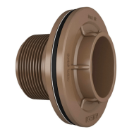 Adaptador flange  FORTLEV marrom soldável p/caixa dagua lr 32mm x 1