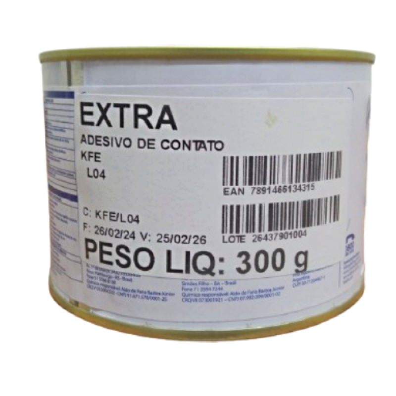 Adesivo contato extra solvente kfe l04 300g kisafix