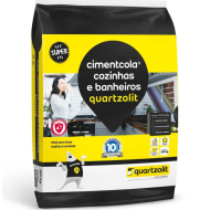 Argamassa Cimentcola Super Para Ccozinha E Banheiro 20 Kilos Quartzolit Cinza ACI