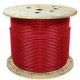 Bobina cabo flex techfio 6,0mm vermelho