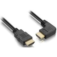 Cabo hdmi/hdmi 90º p/ som e imagem 1,8m preto