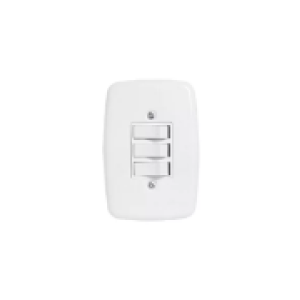 Conj. Interruptor 3 teclas simples branco ideale pluzie - 3205