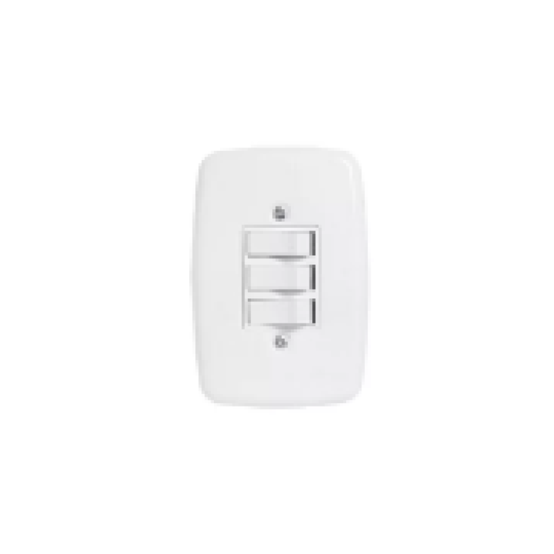 Conj. Interruptor 3 teclas simples branco ideale pluzie - 3205