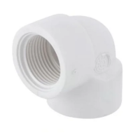 Cotovelo amanco 90º branco roscavel 1.1\4''