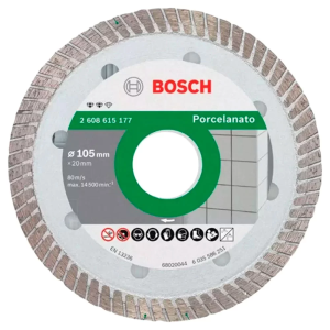 Disco Bosch diamantado liso para porcelanato 105mm