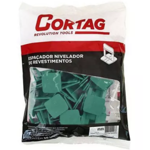 Espacador nivelador Cortag 2,0mm eco verde 50un 61338