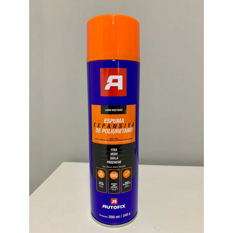 Espuma expansiva de poliuretano 500ml/340g - autofix