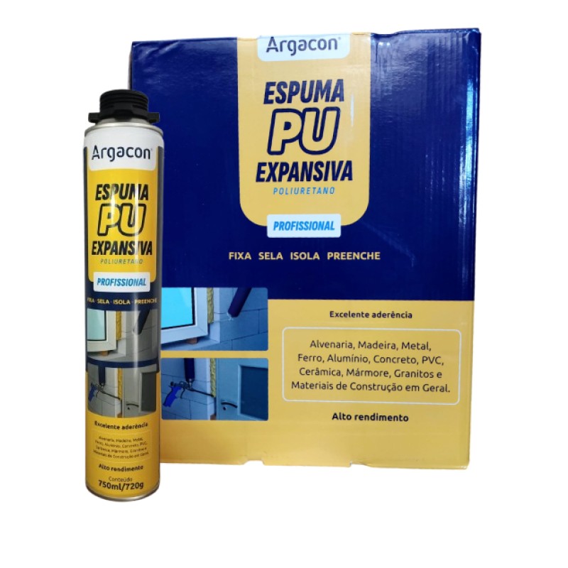 Espuma Expansiva PU Argacon 750ML / 720GR C/12