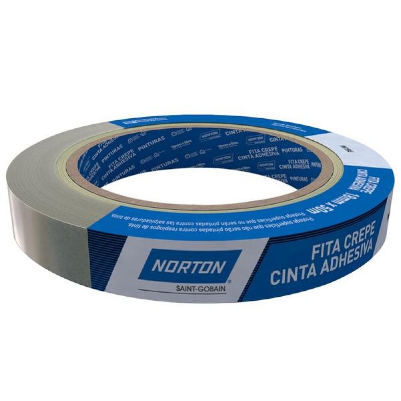 Fita crepe uso geral norton 18 x 50m