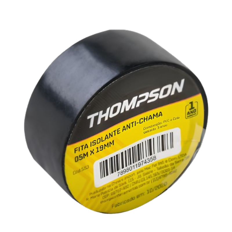 Fita isolante anti chama Thompson 19mmx20m 554