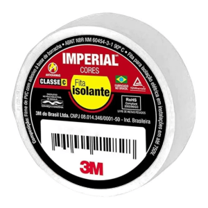 Fita isolante IMPERIAL 3M slim branca 18mmx10m #