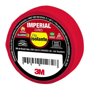 Fita isolante imperial 3M slim vermelha 18mmx10m HB004298095