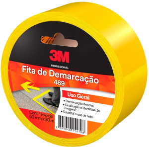 Fita para demarcação de solo amarela 3M 50mmx30m 469 HB004531842