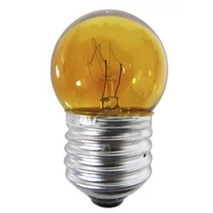 Lampada bolinha brasfort sortida ambar7w e27 220v 8472