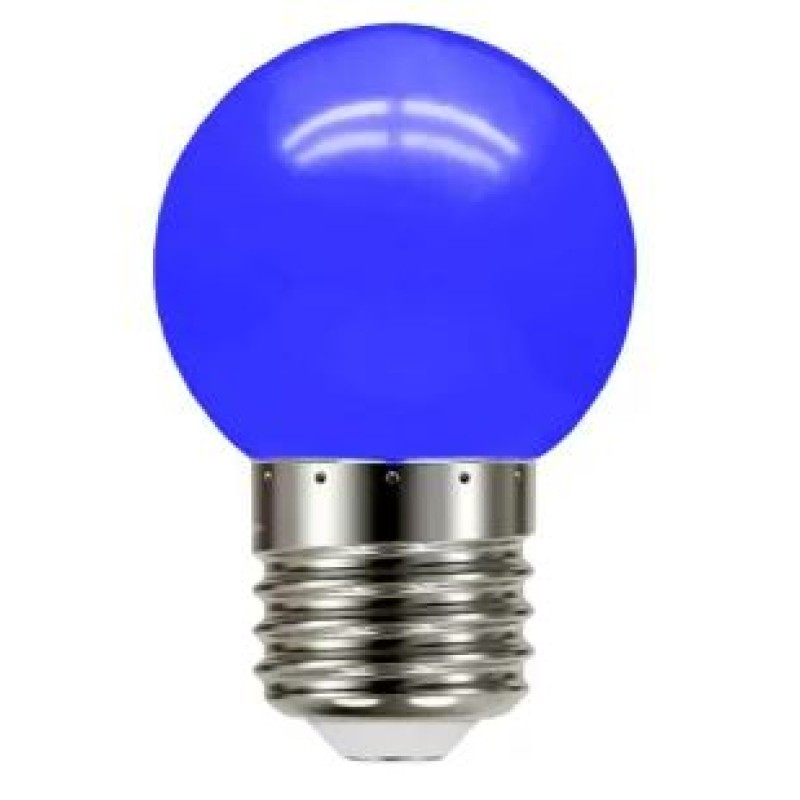 Lampada bolinha brasfort sortida azul 7w e27 220v 8473