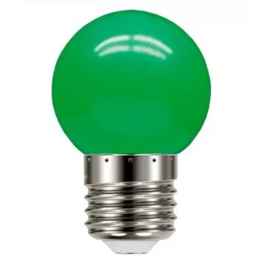 Lampada bolinha brasfort sortida verde 7w e27 220v 8476