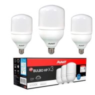 Lâmpada led bulbo avant 20w 6500k pack3