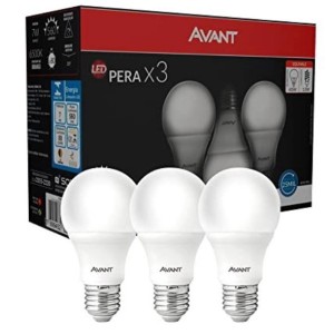 Lâmpada led bulbo avant 7w 6500k packc c/3