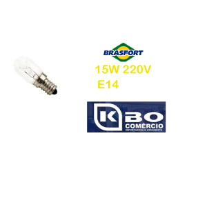 Lampada maquina costura 15w 220v e14 2700k clara 8773