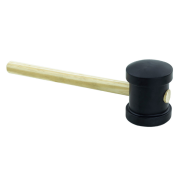 Martelo de borracha Thompson preto 60mm 418 C/6