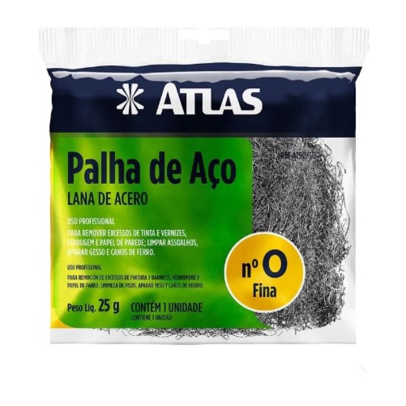 Palha de aço atlas nº 0