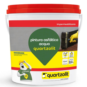 Pintura QUARTZOLIT asfaltica acqua - gl 3,6l