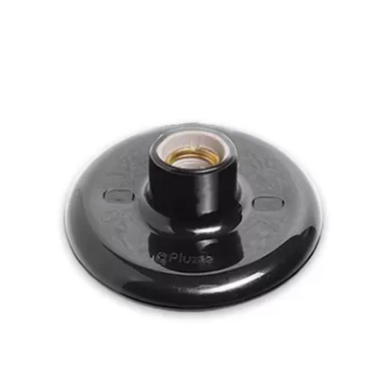 Plafonier preto 100 watts pluzie 8509