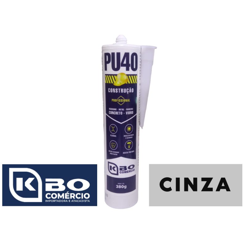 PU40 tubo multiuso cinza 380g - KBO