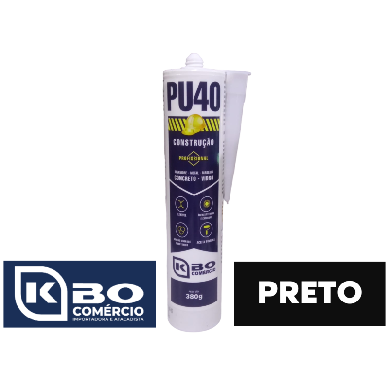 PU40 tubo multiuso preto 380g - KBO