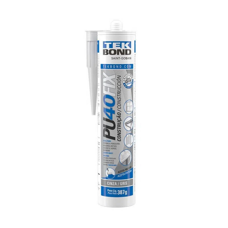 selante Pu40 tubo cinza tek bond 387g/280ml