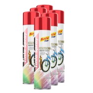 Tinta spray 400ml mundial prime metalica vermelho fardo c/ 06un