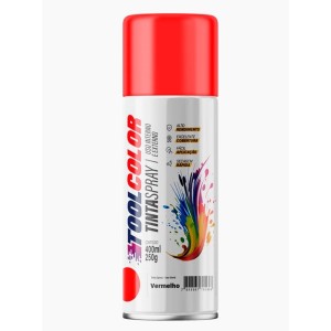 TINTA SPRAY 400ML TOOLCOLOR UG VERMELHO