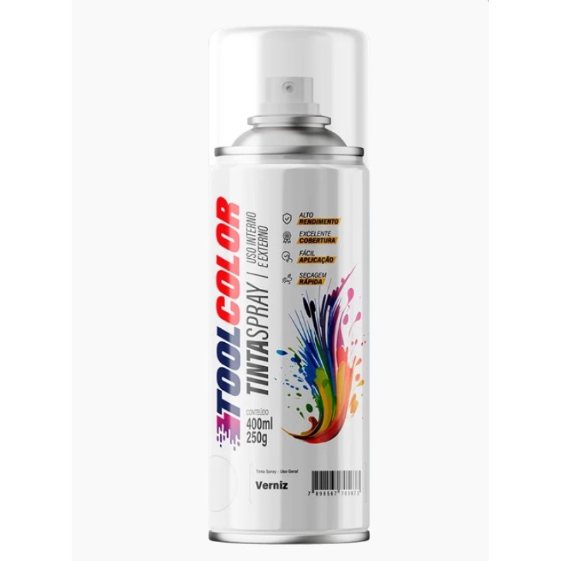 TINTA SPRAY 400ML TOOLCOLOR UG VERNIZ