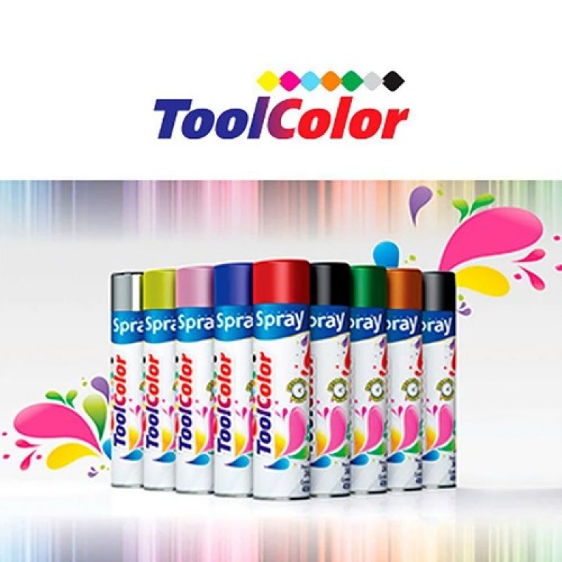 Tinta spray amarelo 350ml mundial prime toolcolor