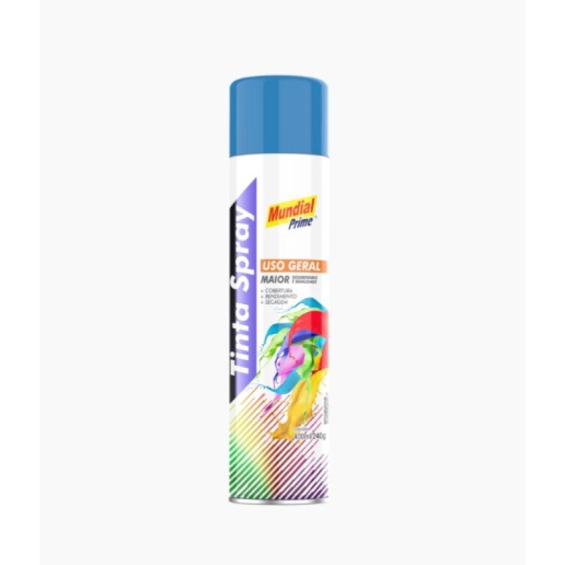 Tinta spray azul medio 400ml mundial ug prime