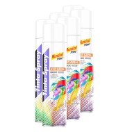 Tinta spray branco fosco 350ml mundial prime toolcolor  fardo c/6