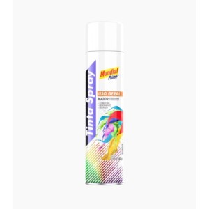 Tinta spray branco fosco 350ml mundial prime toolcolor