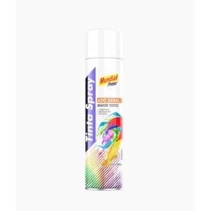 Tinta spray branco fosco 400ml mundial prime