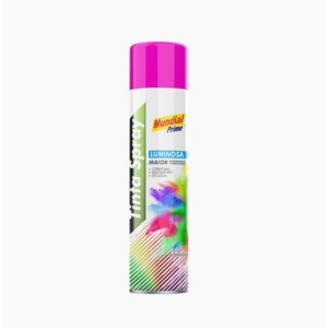 Tinta spray luminoso pink 400ml mundial prime