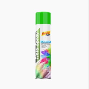 Tinta spray luminoso verde 400ml mundial prime