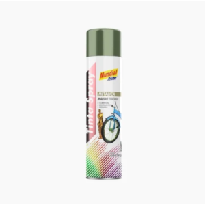 Tinta spray metálico verde 400ml mundial prime