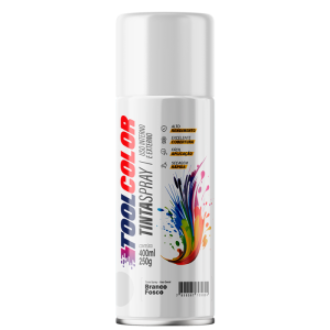 Tinta spray ug branco brilhante 400ml - Toolcolor