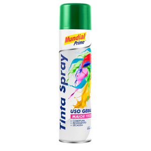 Tinta spray verde bandeira 400ml mundial ug prime