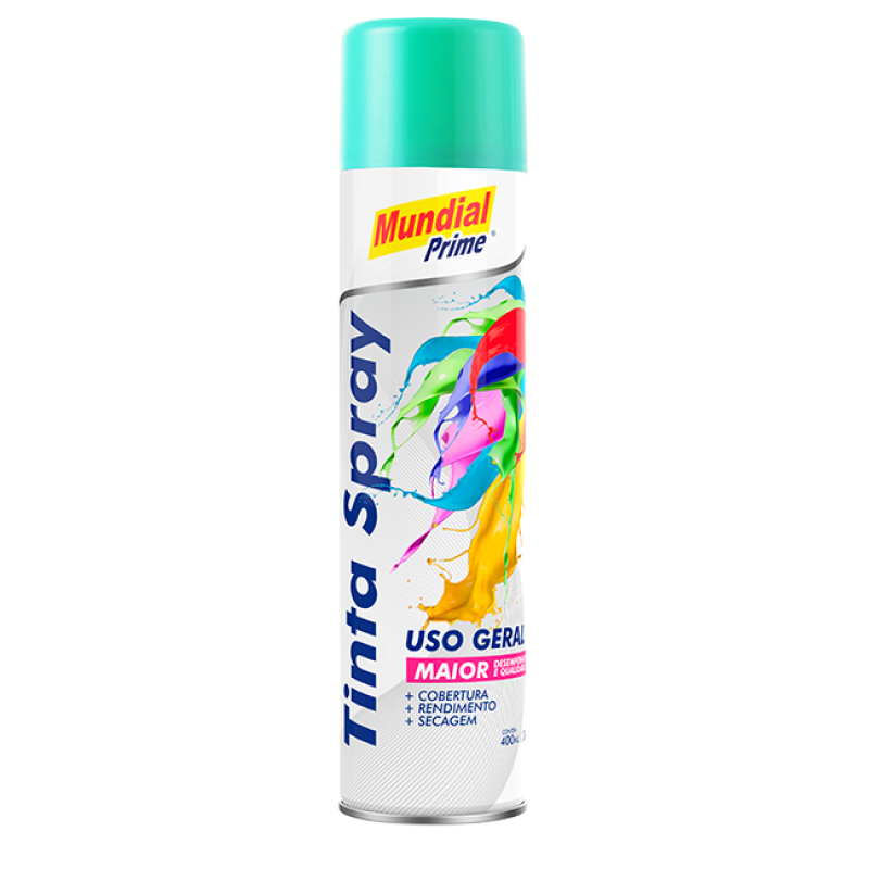 Tinta spray  verde claro 400ml mundial ug prime