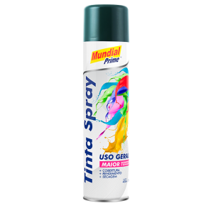 Tinta spray  verde escuro 400ml mundial ug prime