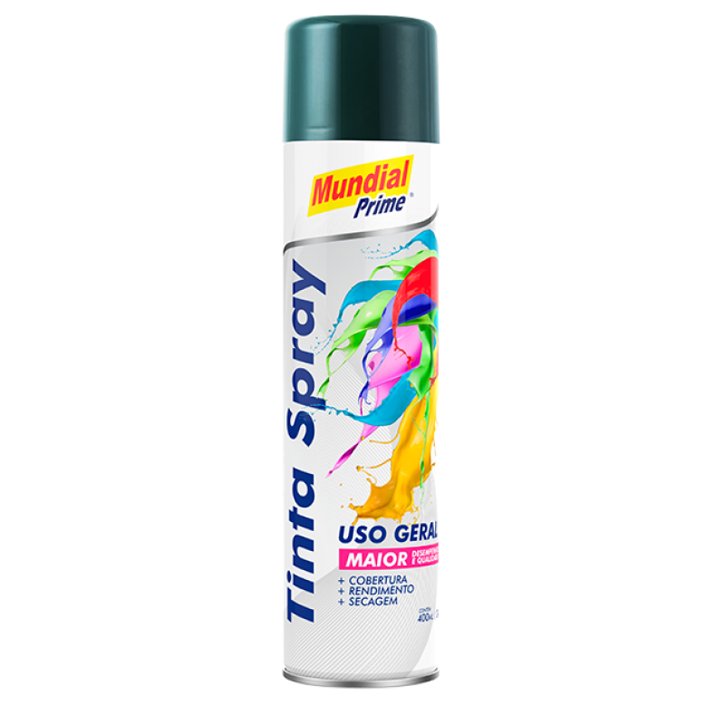 Tinta spray  verde escuro 400ml mundial ug prime