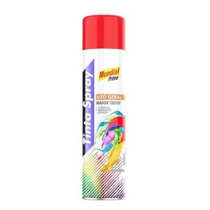 Tinta spray vermelho 350ml mundial prime toolcolor