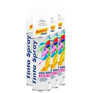 Tinta spray verniz 400ml mundial prime fardo  c/6