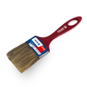Trincha TIGRE simples 500-1.1/2 cerda gris PACOTE C/12